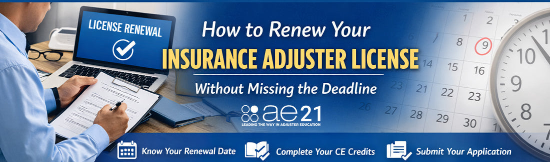 How to Renew Your Insurance Adjuster License Without Missing the Deadline