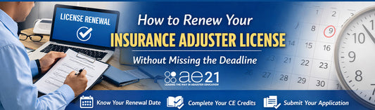 How to Renew Your Insurance Adjuster License Without Missing the Deadline
