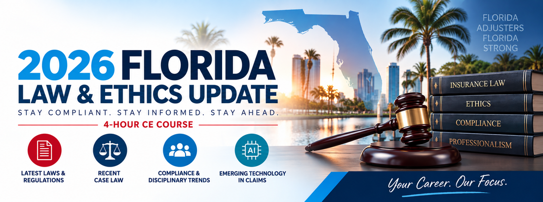 2026 Florida Adjuster Law & Ethics Update: Stay Compliant and Current